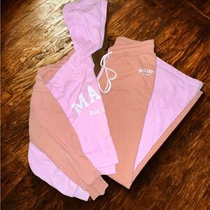 Ultra Flirt Pink and burnt orange Lounge Set medium